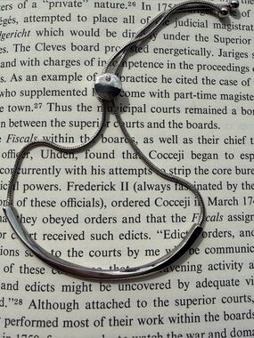 Simple silver lariat bracelet